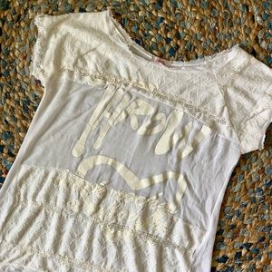 Scandal White GAUZE Light Weight Blouse